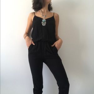 black jumpsuit